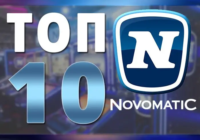 Top 10 slot machines from Novomatic